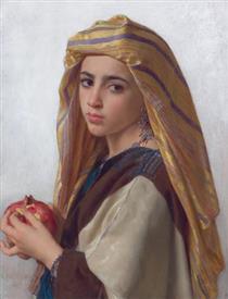 Girl with a Pomegranate - William-Adolphe Bouguereau