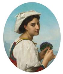 Le Bouquet de Violettes - William-Adolphe Bouguereau