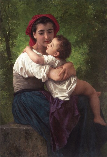 The Little Hug, 1878 - William-Adolphe Bouguereau