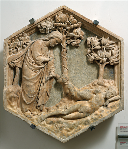 Création d'Eve, 1337 - 1341 - Андреа Пизано