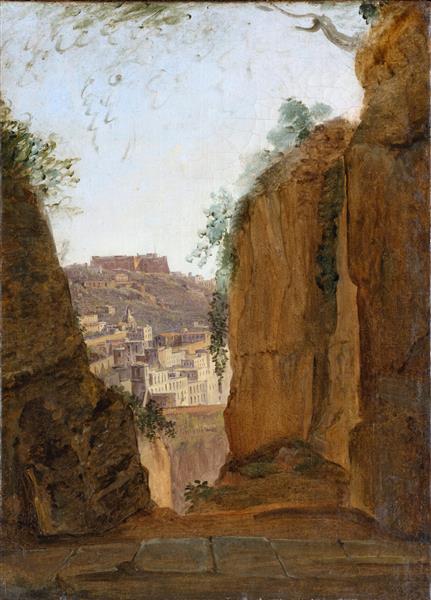Virgil's Tomb, Naples, c.1818 - Franz Ludwig Catel