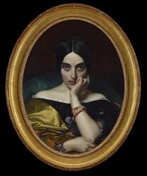Portrait of Clémentine (Mrs. Alphonse) Karr - Анри Леман