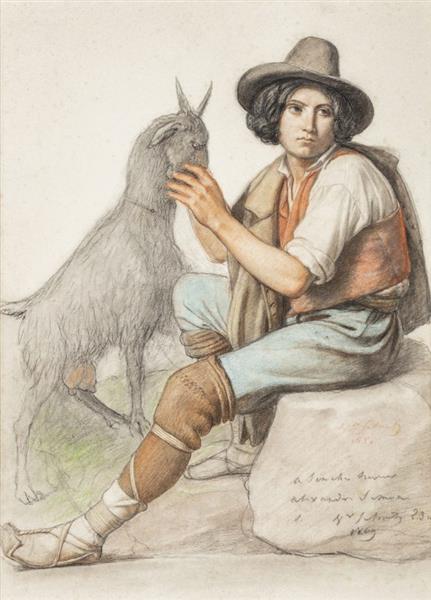 Young sheperd, 1850 - Jean-Victor Schnetz
