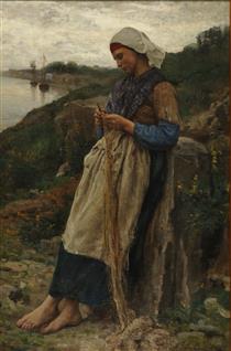 A Fisherman's Daughter - Jules Breton