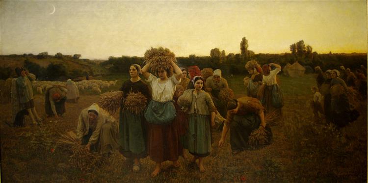 The Recall of the Gleaners, 1859 - Jules Breton