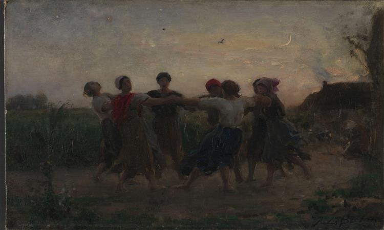 Midsummer Night Dance in Courrières, 1875 - Jules Breton
