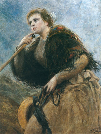 Portrait of a woman - Adolfo Feragutti Visconti