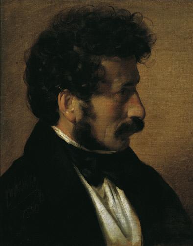 Theodor Alconiere, Austrian painter and lithographer, 1836 - Friedrich von Amerling