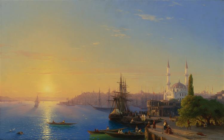 View of Constantinople and the Bosphorus, 1856 - Iwan Konstantinowitsch Aiwasowski