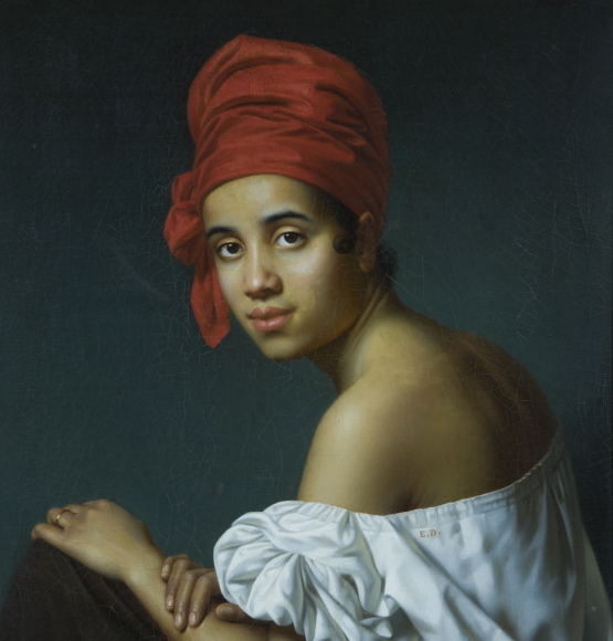 Creole in a Red Turban, c.1840 - Jacques Amans