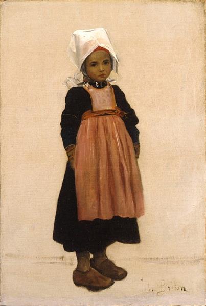 Little breton girl - Jules Breton