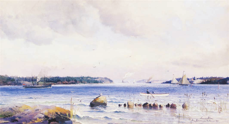 Fjäderholmarna, Stockholm, 1890 - Anna Palm de Rosa