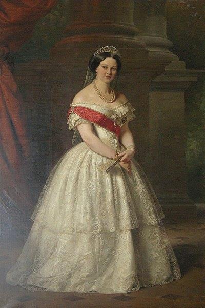 Marie Alexandrina of Saxe-Altenburg, Queen of Hanover (1818-1907), 1855 - Karl Ferdinand Sohn