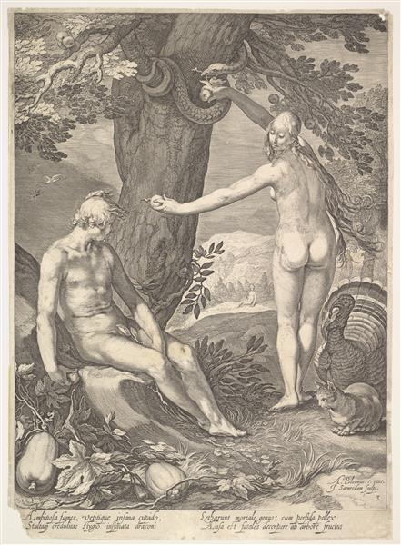Adam and Eve - Jan Saenredam