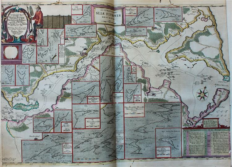 Accuratissima Sliae Fluminis Descriptio   ... Iohannes Mejer, 1659 - Ян Блау