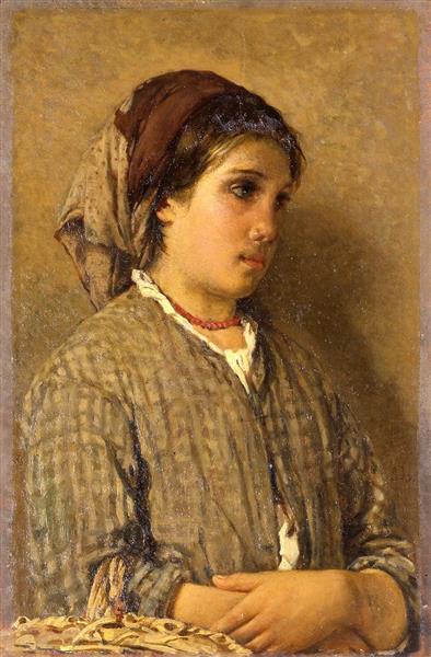 Bust of a peasant woman, 1872 - 1873 - Silvestro Lega