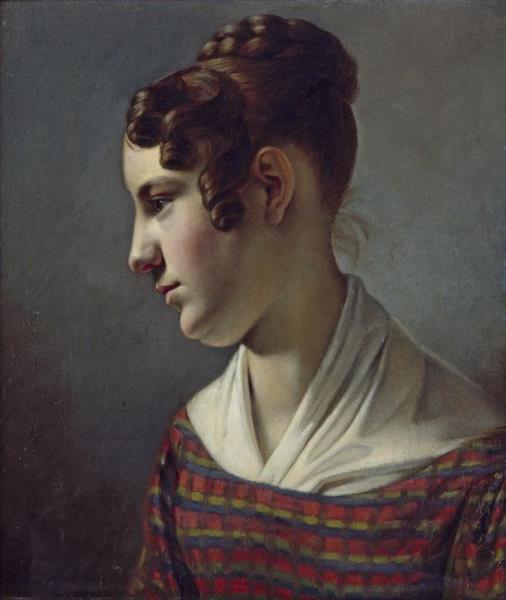 Portrait of a girl, c.1820 - 1825 - Theodor Leopold Weller