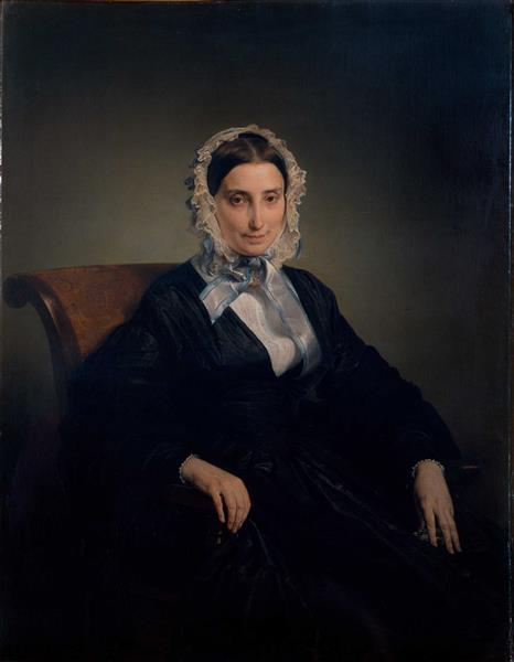 Portrait of Teresa Manzoni Stampa Borri, 1849 - Франческо Хайес