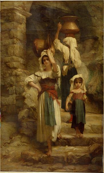 The cervarole (the women of Cervara, Roman states), c.1859 - Ernest Hébert