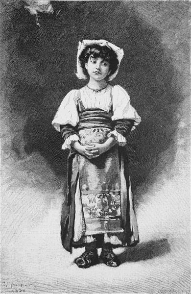 Ciociara, Italian peasant woman, 1880 - Leon Bonnat