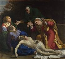 The Dead Christ Mourned (The Three Maries) - Annibale Carracci