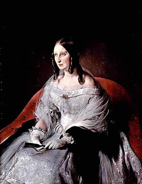 Portrait of the princess di Sant'Antimo, 1840 - 1844 - Francesco Hayez