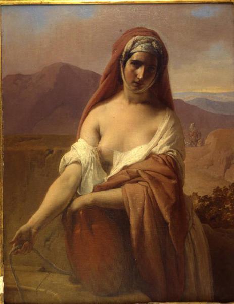 Rebecca at the well, c.1848 - c.1850 - Francesco Hayez