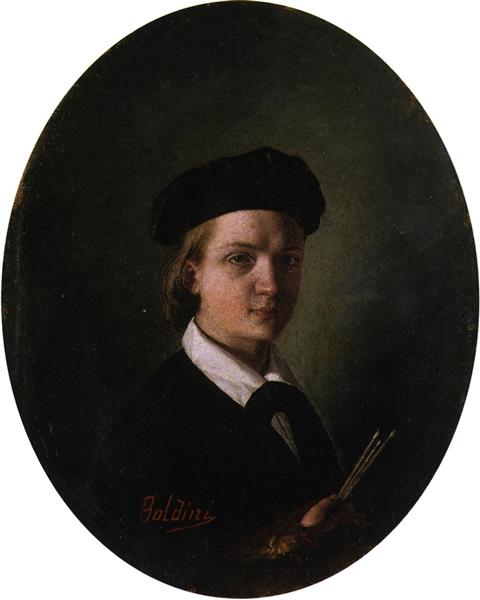 Self-portrait as a young boy, 1856 - Джованни Болдини