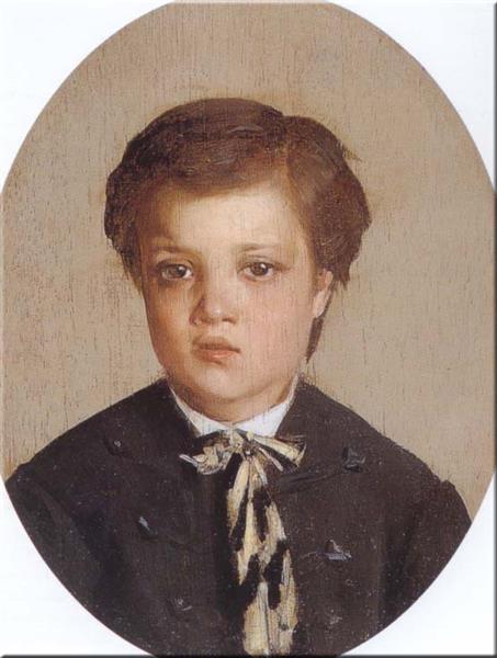 Portrait of a boy, 1858 - Джованні Болдіні