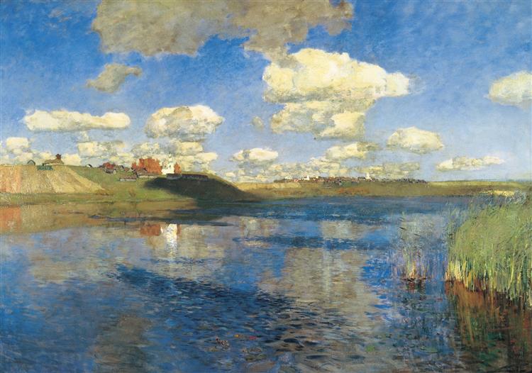 Lake. Russia (his last and unfinished work), 1899 - 1900 - Ісак Левітан
