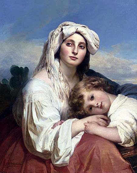 Italian Woman and her Child, 1836 - Franz Xaver Winterhalter