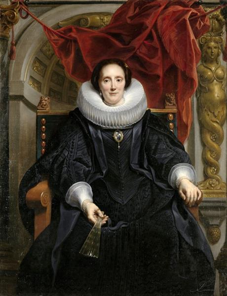 Portrait of Catharina Behaghel, 1635 - Якоб Йорданс