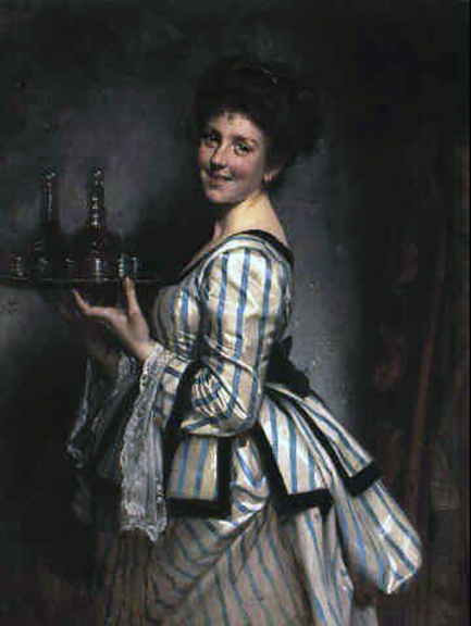 The hostess, 1873 - Léon Bazile Perrault