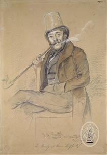 Portrait Johann Erdmann Gottlieb Prestel (1804-1885) (probably) - Leopold Pollak