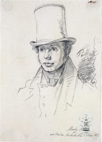 Portrait of Moritz Loehr, 1835 - Leopold Pollak