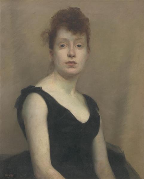 Portrait of a girl, 1890 - Пол Пил