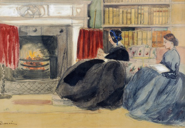 Women in the house, 1850 - Odoardo Borrani