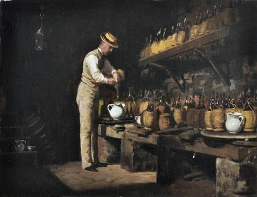 In the cellar, 1870 - Сільвестро Лега