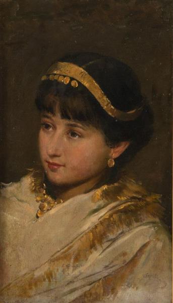 Female portrait, 1922 - Винченцо Каприле