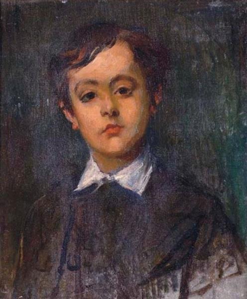 Portrait of a son of the artist - Alfred Dehodencq
