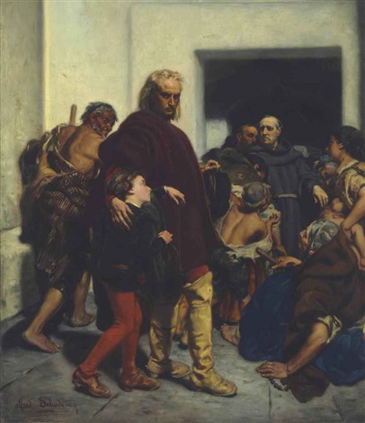 Christopher Columbus at the Monastery of Rabida - Alfred Dehodencq