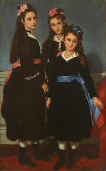 The daughters of the Duke of Montpensier - Alfred Dehodencq