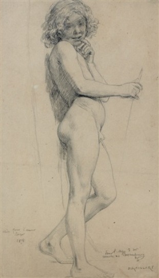 Shepherd (study for The Golden Age at the Musée du Luxembourg), 1878 - Diogène Maillart
