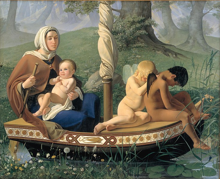 Infancy. From the series: The Four Ages of Man, 1840 - 1845 - Ditlev Blunck