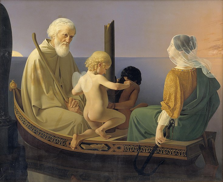 Old Age. From the series: The Four Ages of Man, 1840 - 1845 - Ditlev Blunck