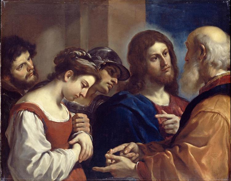 The Woman taken in Adultery - Guercino