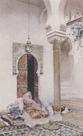 A woman of the harem, Tlemcen, Algeria, 1881 - Gustavo Simoni