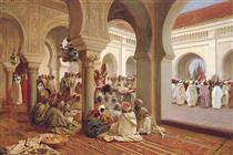 In the courtyard of a mosque - Gustavo Simoni
