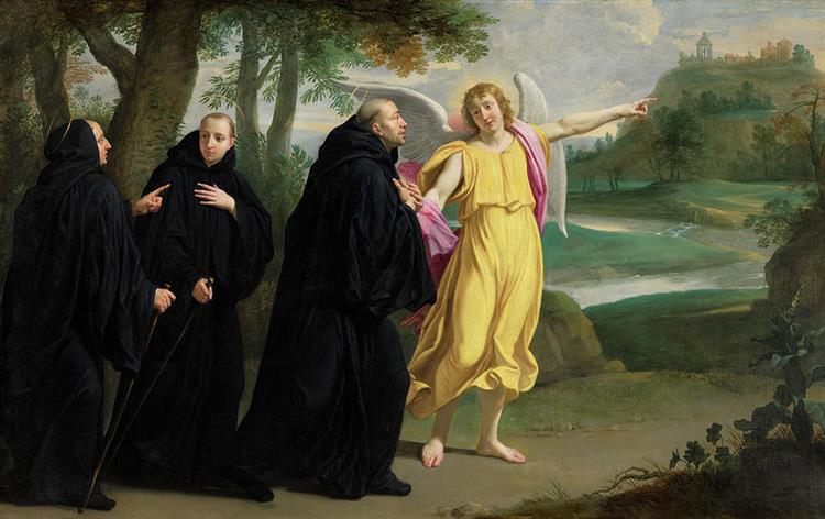 Scene from the Life of Saint Benedict, 1656 - Philippe de Champaigne