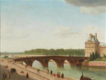 The Pont du Louvre - Wilhelm Bendz